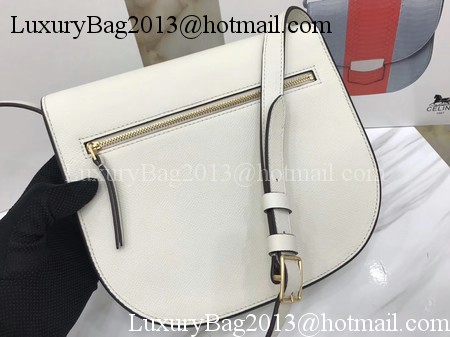 Celine Compact Trotteur Bag Calfskin Leather C1269 White