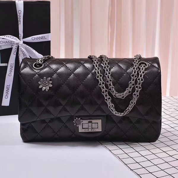 Chanel 2.55 Series Bags Sheepskin B56987 Black