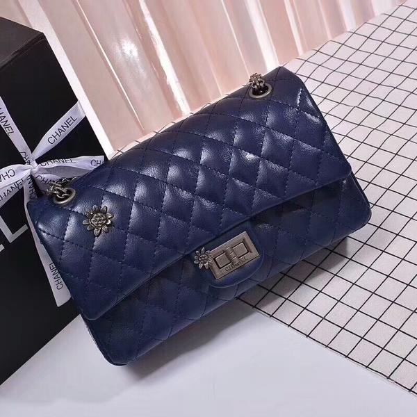 Chanel 2.55 Series Bags Sheepskin B56987 Blue