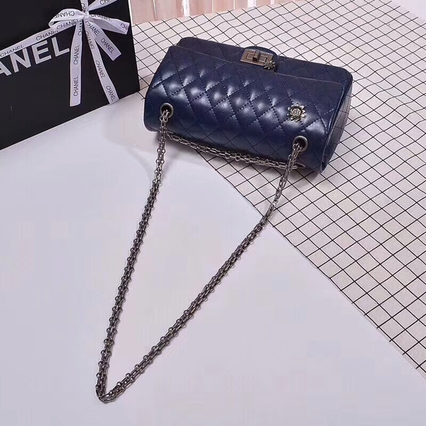 Chanel 2.55 Series Bags Sheepskin B56987 Blue