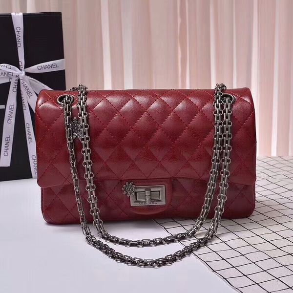 Chanel 2.55 Series Bags Sheepskin B56987 Red