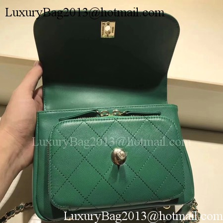 Chanel Classic Flap Bag Original Leather CHA3269 Green