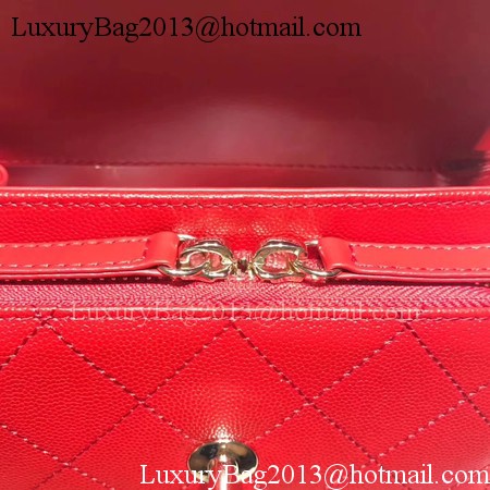 Chanel Classic Flap Bag Original Leather CHA3269 Red