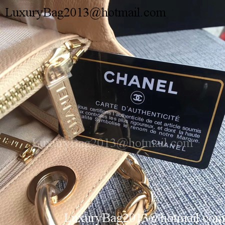 Chanel LE Boy Grand Shopping Tote Bag GST Apricot Cannage Pattern A50995 Gold