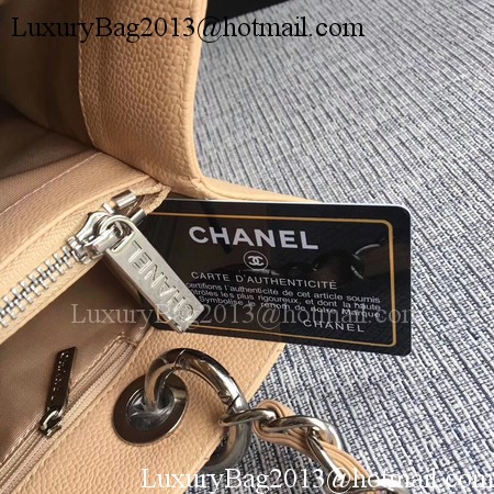 Chanel LE Boy Grand Shopping Tote Bag GST Apricot Cannage Pattern A50995 Silver