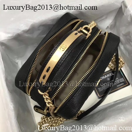 Chanel Shoulder Bag Original Leather A91907 Black