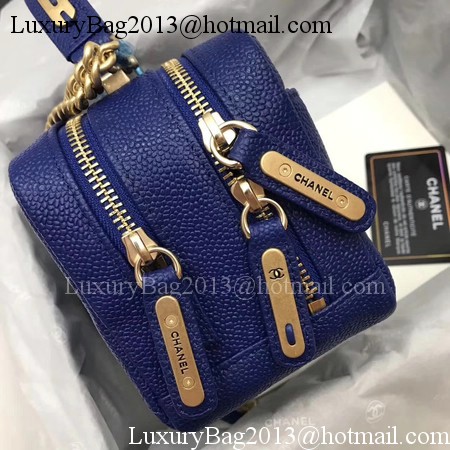 Chanel Shoulder Bag Original Leather A91907 Blue