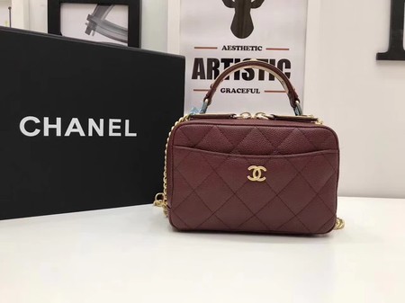 Chanel Shoulder Bag Original Leather A91907 Wine