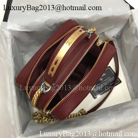 Chanel Shoulder Bag Original Leather A91907 Wine