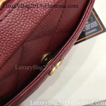 Chanel Shoulder Bag Original Leather A91907 Wine