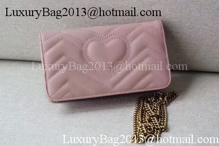 Gucci GG Marmont Animal Studs mini Bag 488426 Pink