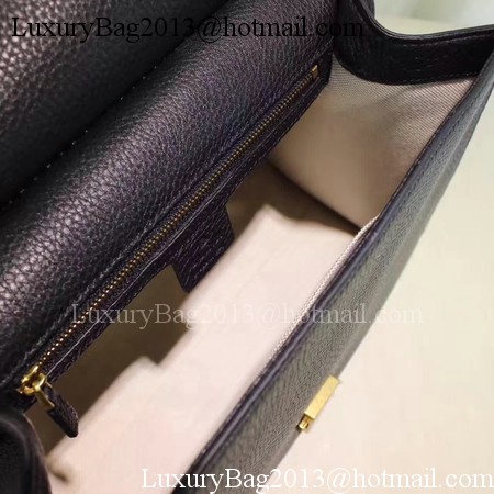 Gucci GG Marmont Leather Top Handle Bag 421890 Black
