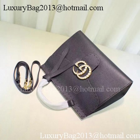 Gucci GG Marmont Leather Top Handle Bag 421890 Black