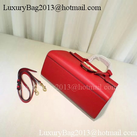 Gucci GG Marmont Leather Top Handle Bag 421890 Red