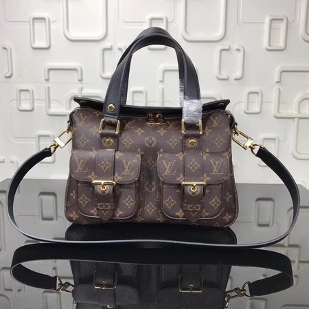 Louis Vuitton Monogram Canvas MANHATTAN Bag M43482 Black