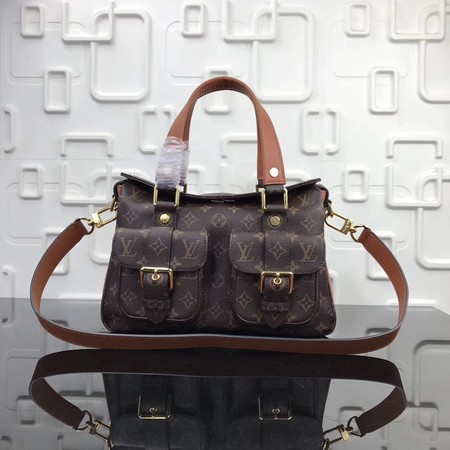 Louis Vuitton Monogram Canvas MANHATTAN Bag M43482 Brown