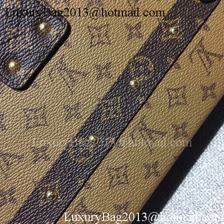 Louis Vuitton Petite Malle Monogram Canvas Bag M44154 Reverse