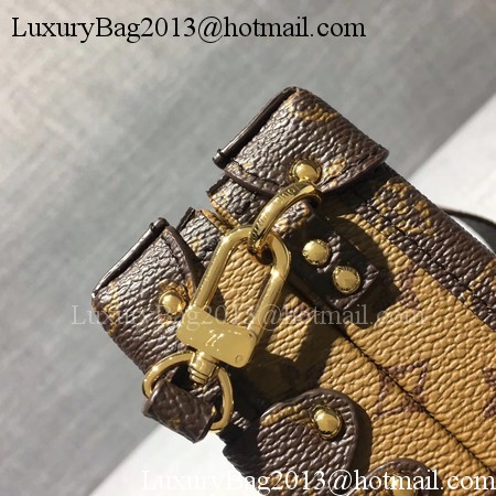 Louis Vuitton Petite Malle Monogram Canvas Bag M44154 Reverse