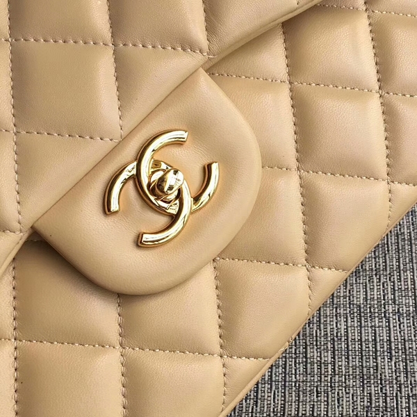 Chanel Flap Shoulder Bags Camel Original Lambskin Leather CF1113 Glod