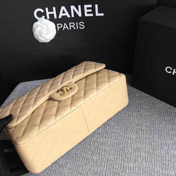 Chanel Flap Shoulder Bags Camel Original Lambskin Leather CF1113 Glod