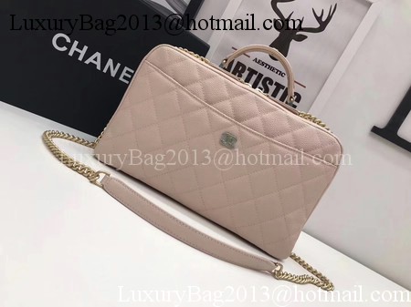 Chanel Shoulder Bag Original Caviar Leather CHA6599 Apricot
