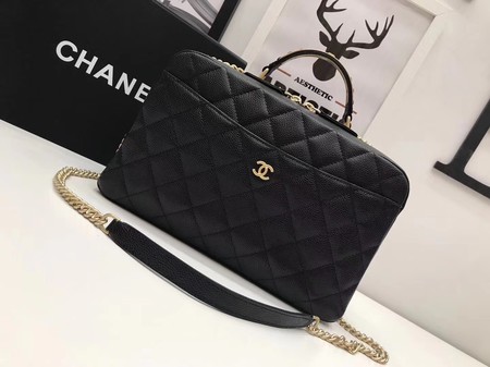 Chanel Shoulder Bag Original Caviar Leather CHA6599 Black