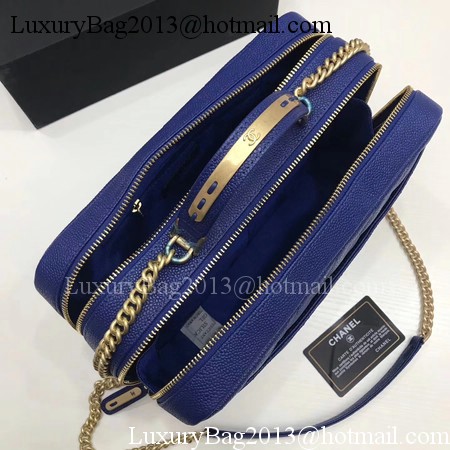 Chanel Shoulder Bag Original Caviar Leather CHA6599 Blue