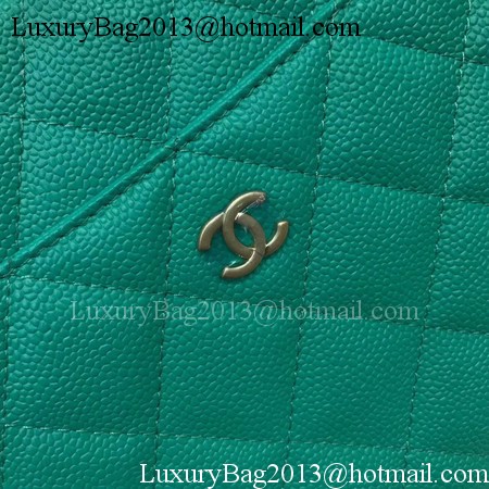 Chanel Shoulder Bag Original Caviar Leather CHA6599 Green
