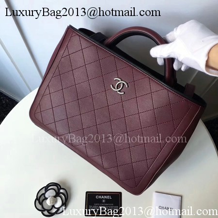 Chanel Tote Bag Original Leather A92293 Wine