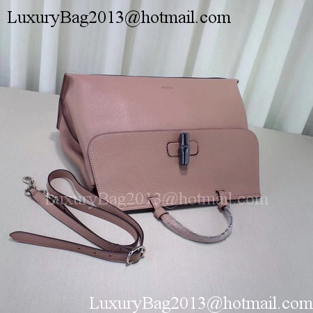 Gucci Bamboo Daily Leather Top Handle Bags 370830 Pink