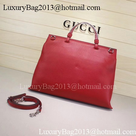 Gucci Bamboo Daily Leather Top Handle Bags 370830 Red