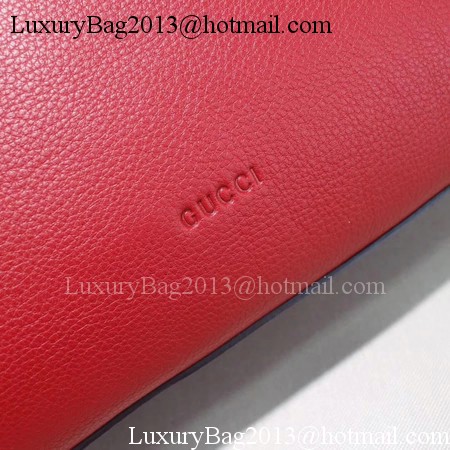 Gucci Bamboo Daily Leather Top Handle Bags 370830 Red