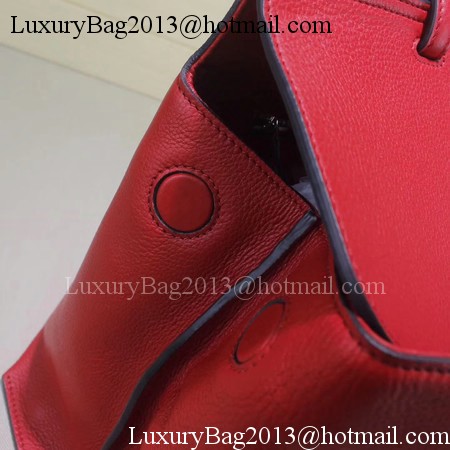 Gucci Bamboo Daily Leather Top Handle Bags 370830 Red