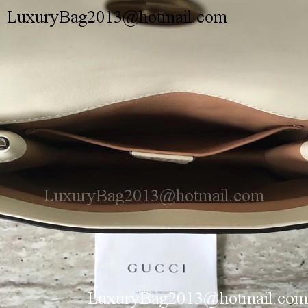 Gucci Broadway Leather mini Bag 453778 OffWhite