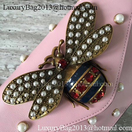 Gucci Broadway Leather mini Bag 453778 Pink