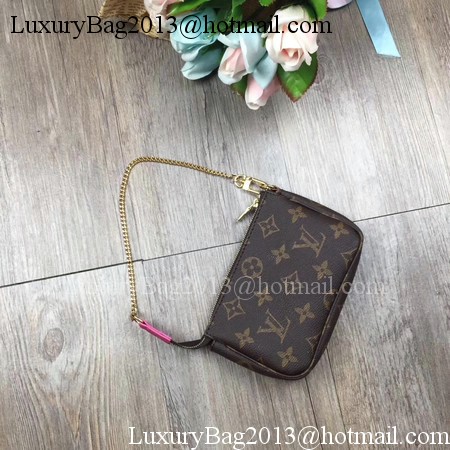 Louis Vuitton Monogram Canvas MINI POCHETTE ACCESSOIRES M62087