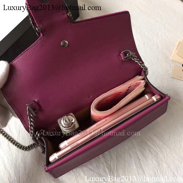 Gucci Dionysus Velvet Super mini Bag 476432 Purple