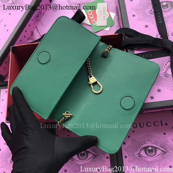 Gucci GG Marmont Animal Studs mini Bag 488426 Green