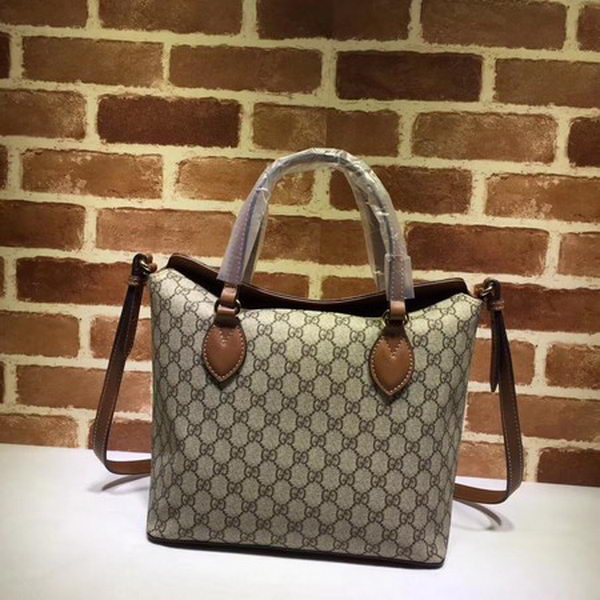 Gucci GG Supreme Tote Bag 429147 Brown