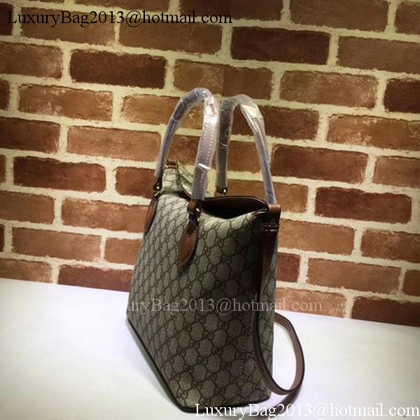 Gucci GG Supreme Tote Bag 429147 Brown