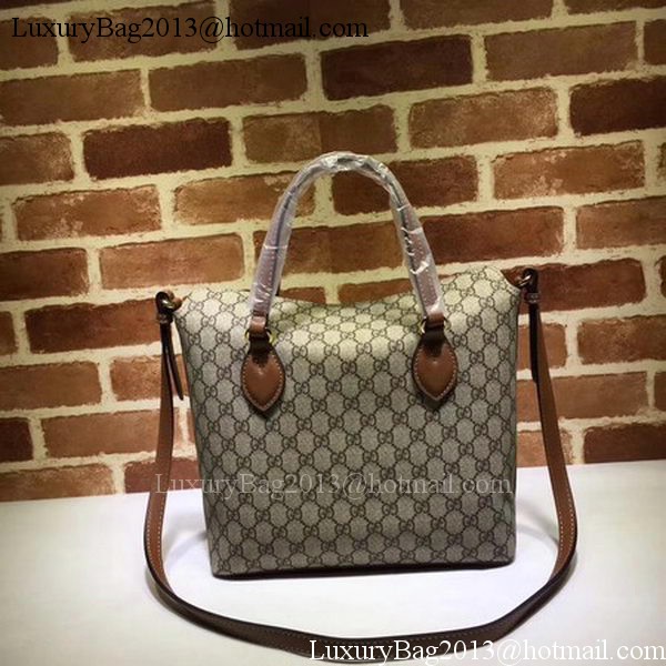 Gucci GG Supreme Tote Bag 429147 Brown