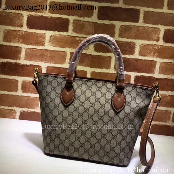 Gucci GG Supreme Tote Bag 432124 Brown
