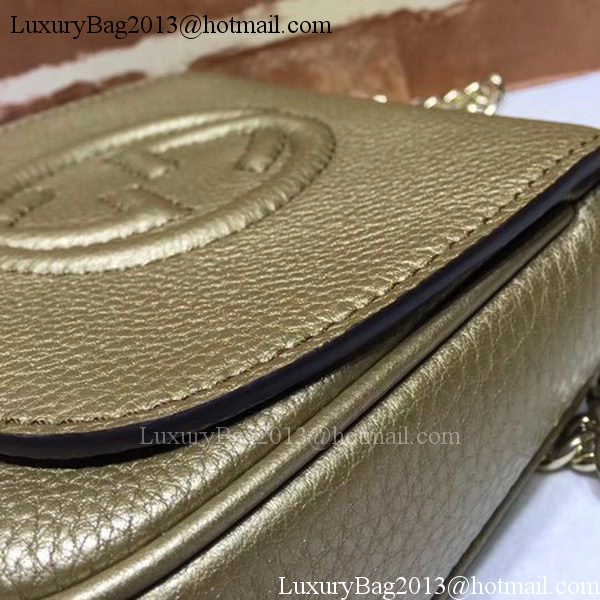 Gucci Soho Chain Shoulder Bag Calfskin Leather 323190 Gold