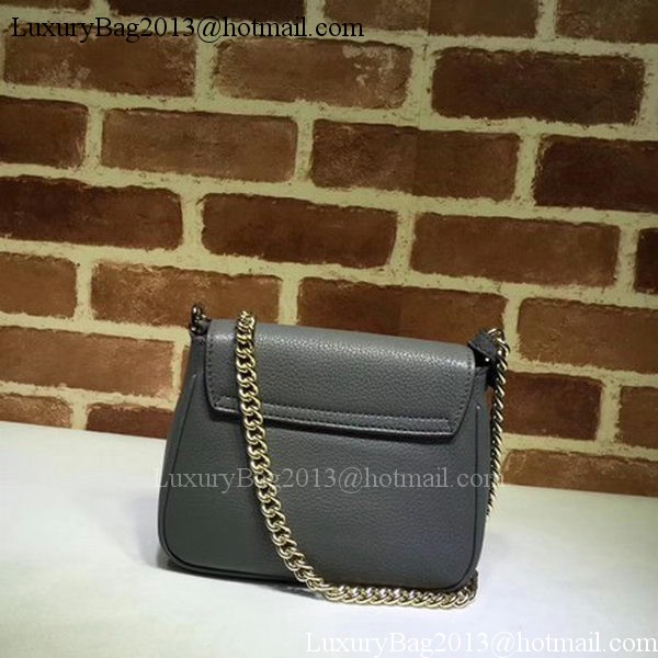 Gucci Soho Chain Shoulder Bag Calfskin Leather 323190 Grey