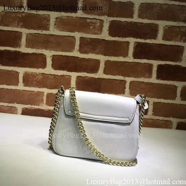 Gucci Soho Chain Shoulder Bag Calfskin Leather 323190 White