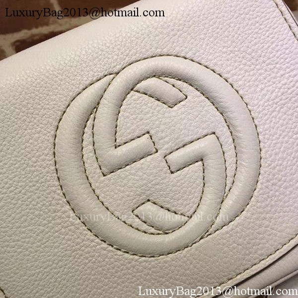 Gucci Soho Chain Shoulder Bag Calfskin Leather 323190 White