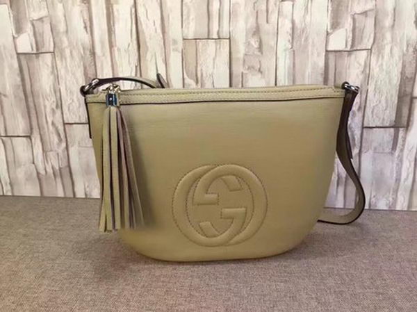 Gucci Soho Leather Messenger Bag 308361 Apricot