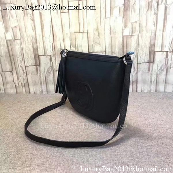 Gucci Soho Leather Messenger Bag 308361 Black