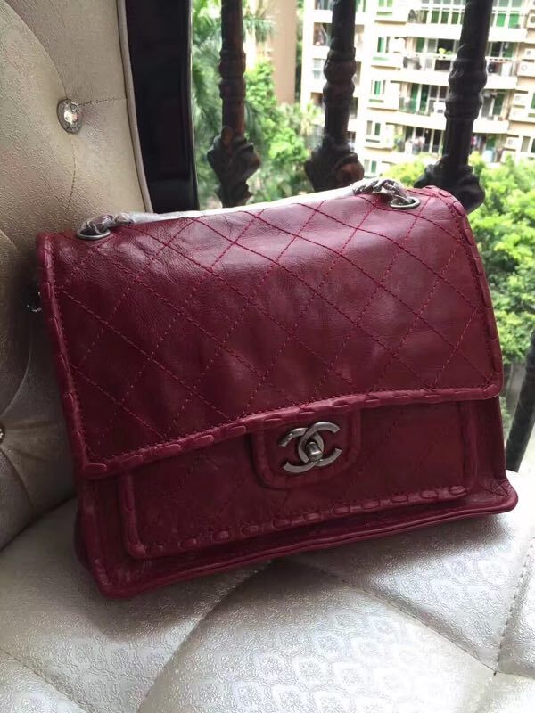 Chanel Classic Calfskin Leather Toto Bag A92880