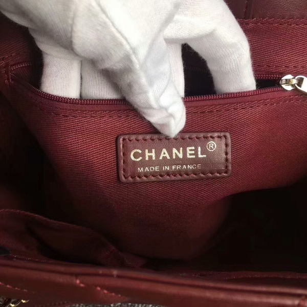 Chanel Mini Tote Bag Original Sheepskin Leather B98666 Red